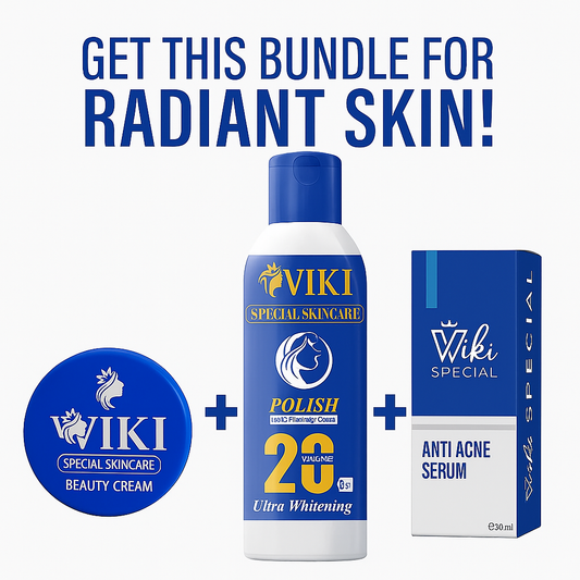 Wiki Special Cream & Anti Acne Serum & Skin Polish