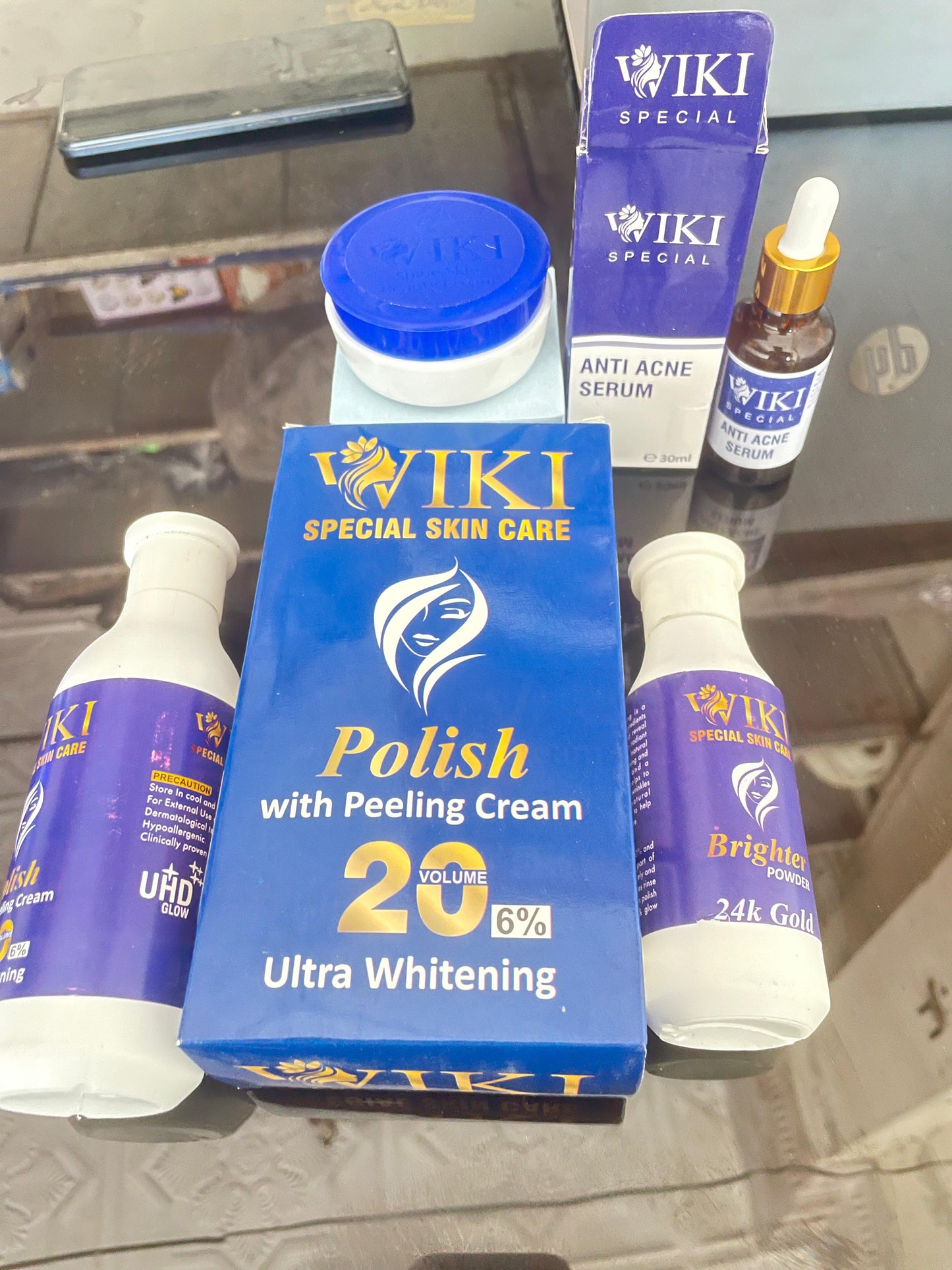 Wiki Special Cream & Anti Acne Serum & Skin Polish